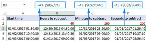 Add And Subtract Times In Excel 2013