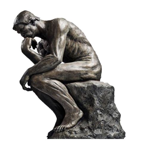 The Thinker Statue Thought Sculpture - others png download - 550*589 - Free Transparent Thinker ...