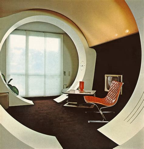 Pin By Iris On Uptown Retro Interior Futuristic Interior 70s