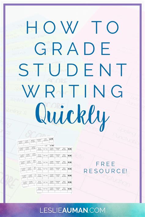 Writing Rubric Student Writing Grading Writing Grading Student