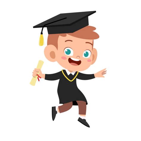 Background Of The Funny Graduation Illustrations Royalty Free Vector