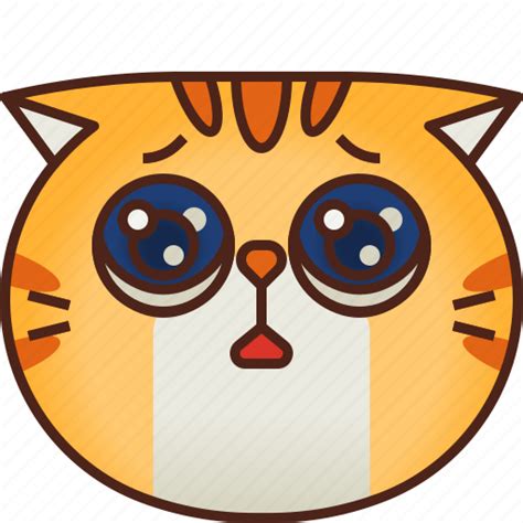 Cute Teary Eyes Emoticon Avatar Smileys Cat Emoji Icon Download