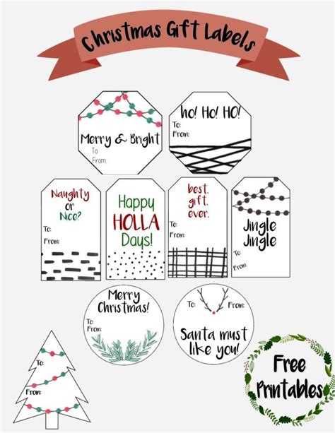 Diy Christmas T Tag Label Printables Onlinelabels Hot Sex Picture
