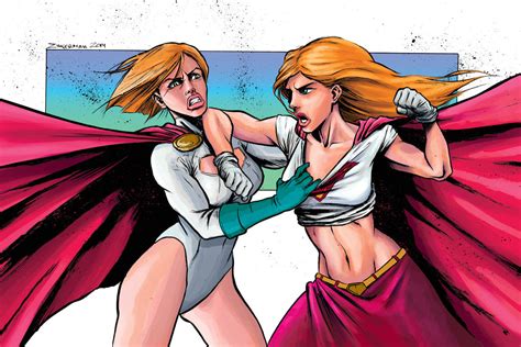 Supergirl Vs Power Girl By JZINGERMAN On DeviantArt