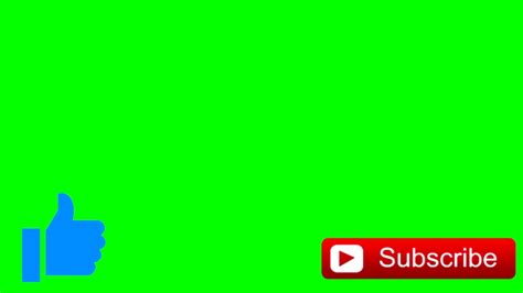 Like And Subscribe Button Green Screen Animation Youtube