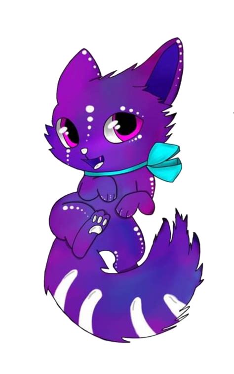 Freetoedit Purple Cartoon Cat Cats Sticker By Meetadawn