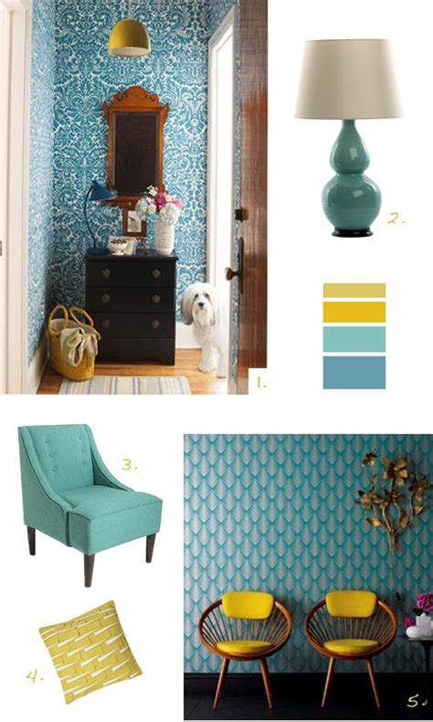 Teal and mustard living room. teal and mustard #teal This is really an amazing color ...