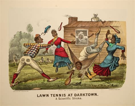 Rare Historical Currier And Ives 1878 Darktown Litho Black Americana