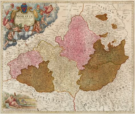 Bonhams Ten Framed Maps Of Bohemia And Moravia