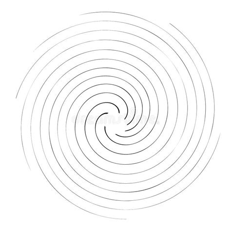 Elemento De Desenho Do Fio Espiral Abstrato Forma Rotativa Em Curva