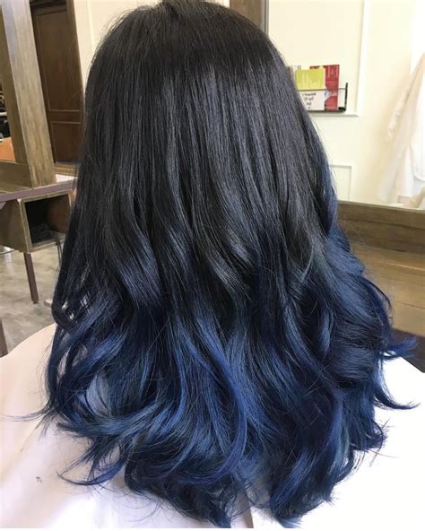 Awesome Stylish Ideas For Blue Black Hair Extremely Flambabeant Hair Color For Black Hair