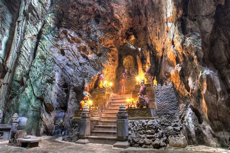 Cave Of Marble Mountain At Da Nang City Royalty Free Stock Images