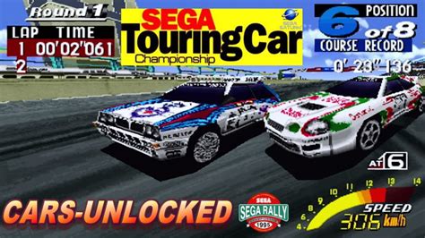 Unlocked Sega Rally Cars In Sega Touring Car Championship Sega Saturn