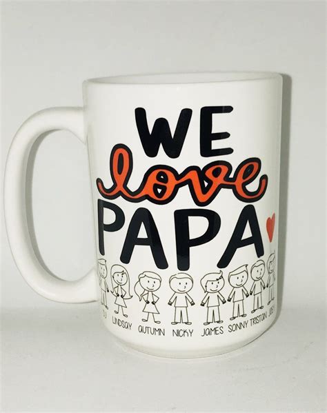 We Love Grandpa Mug Grandfather Mug Ts For Fathers Day Sweet
