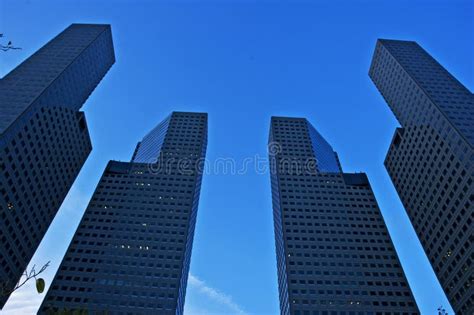 Skyscrapers And Blue Sky Stock Photo Image Of Windows 6141544