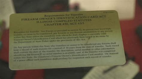 Applicants will no longer be required to obtain a state digital id through the department of central management services. Thousands of gun owners have yet to renew FOID card | WICS