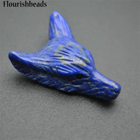 Hot Selling High Quality Natural Lapis Lazuli Carved Wolf Head Stone