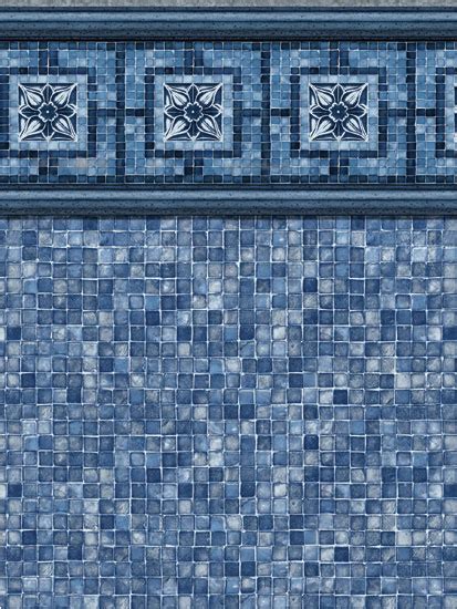 Vintage Mosaic Blue Mosaic Mosaic Pool Latham Pool Pool Liner