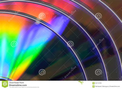 Rainbow cd dvd bluray stock image. Image of media, bluray 
