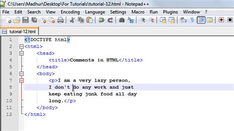 Comment In Html