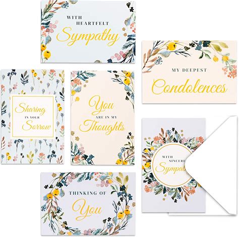 Matican Sympathy Cards With Envelopes 48 Pack Condolence
