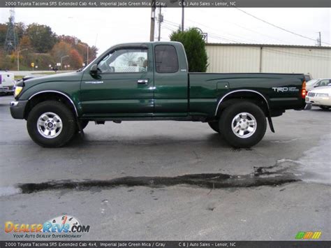 2000 Toyota Tacoma Sr5 Extended Cab 4x4 Imperial Jade Green Mica Gray