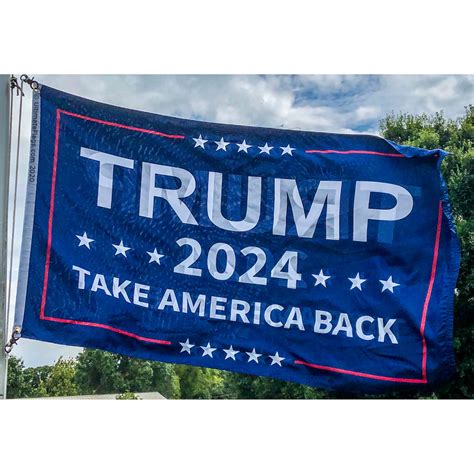 trump 2024 take america back flag 3 x 5 ft dbl sided outdoor