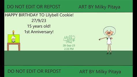 HAPPY BIRTHDAY TO Lilybell Cookie Jinx Gaming Speedpaint YouTube