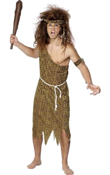 Animal print baseball cap and loincloth. Caveman Costume (prehistoric) | Jokers Masquerade | Male fancy dress costumes, Fancy dress ...