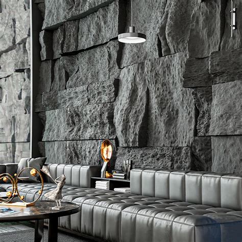 Grey Stone Wall Stone Wall Design Wall Texture Design Stone Accent