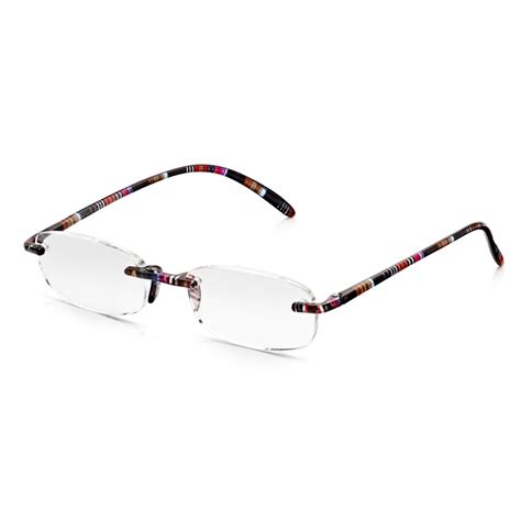 buy read optics womens multi coloured ultra flex rimless oval reading glasses