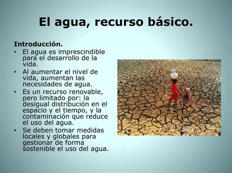 Ppt Unidad 14 El Agua Recurso Básico Powerpoint Presentation Free