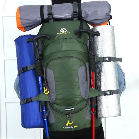 60l Waterproof Hiking Backpack Camping Mountain Climbing Cycling