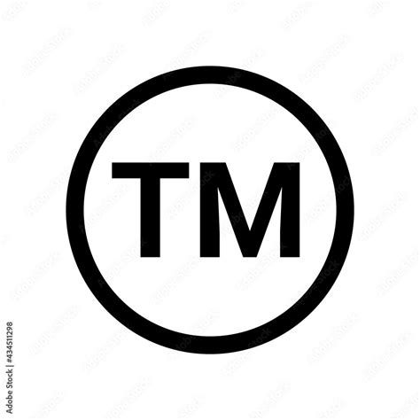 Trademark Tm Sign Logo Symbol Copyright Tm Sign Trade Mark Vector Logo