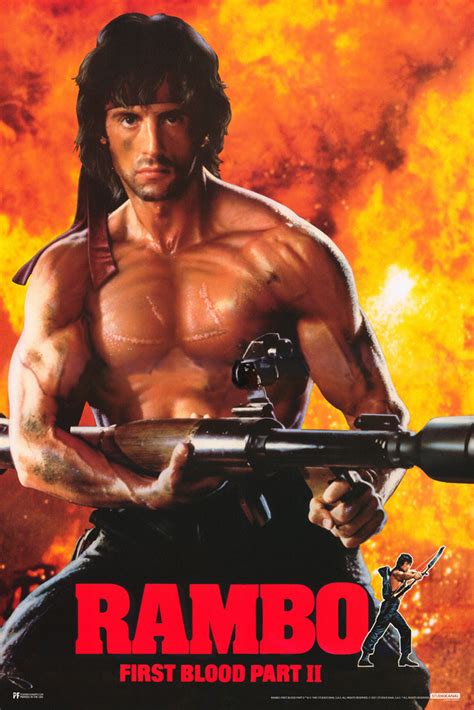 Rambo First Blood Part 2 Ii Retro Vintage 80s Movie Theater Decor