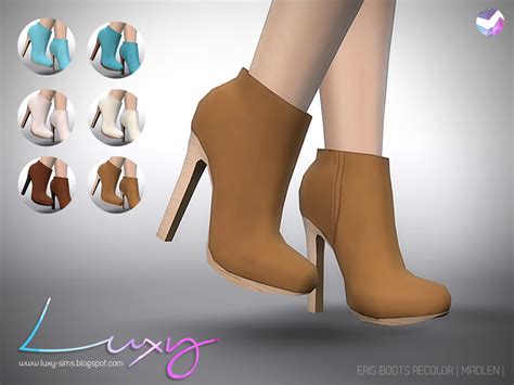 Luxysims — Eris Boots Recolor By Luxy 6 Swatches Mesh By The Sims