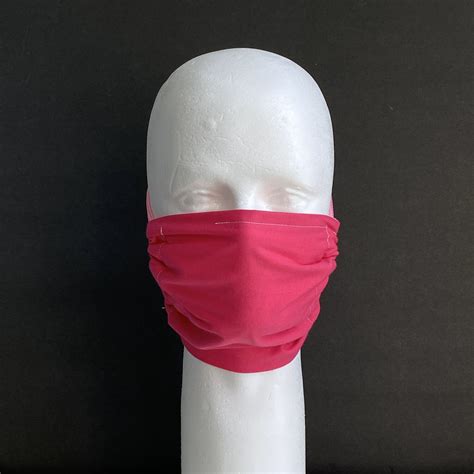 Solid Hot Pink Reusable Cloth Face Mask Our Store Surf And Sunshine