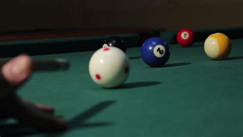 American Billiard 9 Ball Nine Ball Pool Stock Footage Video 100