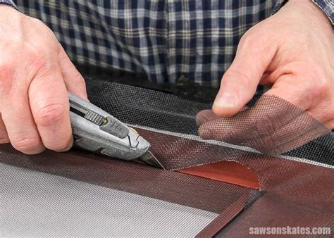 How To Replace A Window Screen You Can Do This Saws On Skates