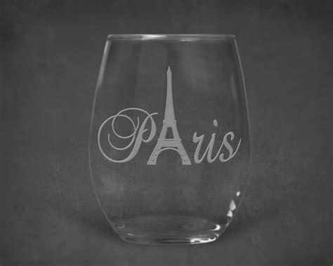 Eiffel Tower Wine Glass Paris Wine Glass Paris T Eiffel Etsy