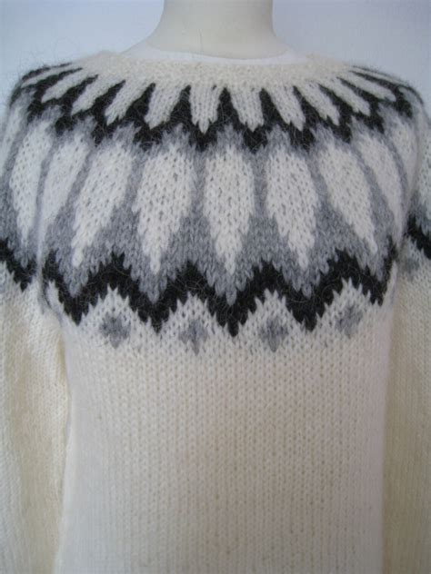 Handmade Icelandic Wool Sweater Or Lopapeysa As We Call It Etsy