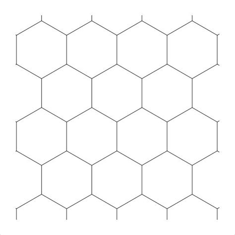 Free Printable Hexagon Template Pdf Printable Word Searches