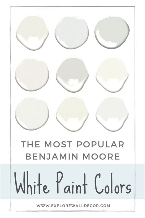 Benjamin Moore White Paint Color Names