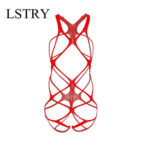 Sexy Open Crotch Fetish Bodystocking Women Erotic Lingerie Porno Sex Dress Crotchless Body Suit