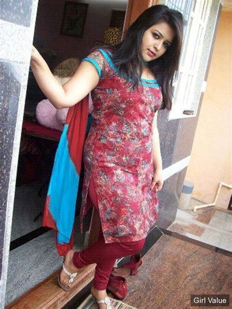 Token5532 Indian Girl In Tight Red Salwar Kameez Pakistani