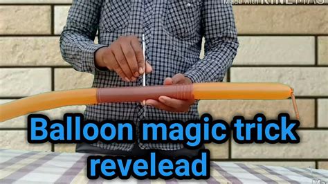 Balloon Magic Trick Revelead Youtube