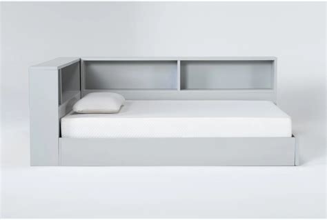 Mateo Grey Full Corner Bookcase Bed Living Spaces