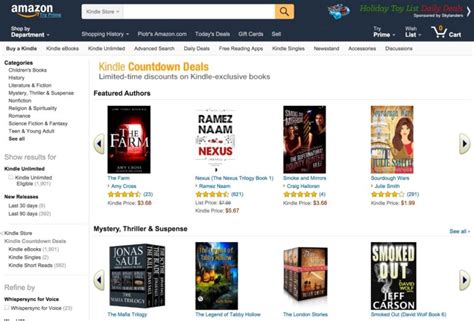 Kindle Store A Guide To Deals Special Sections And Features