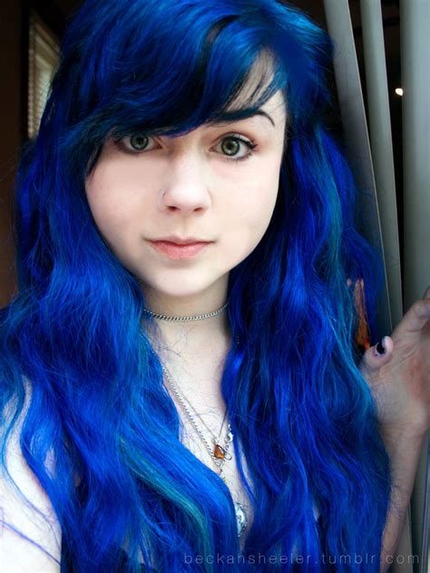 Pin By Riley Thomas On Dyed Hair And Pastel Hair Royal Blue Hair Blue