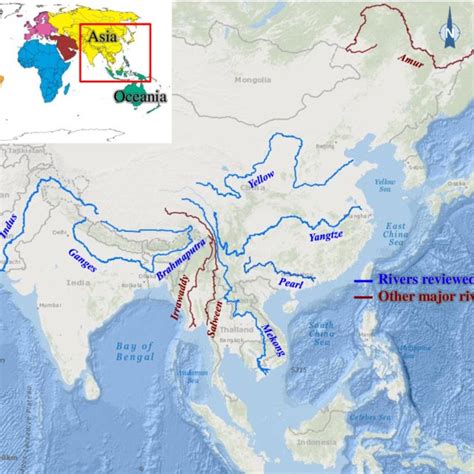 Major Rivers In Asia Map My Blog